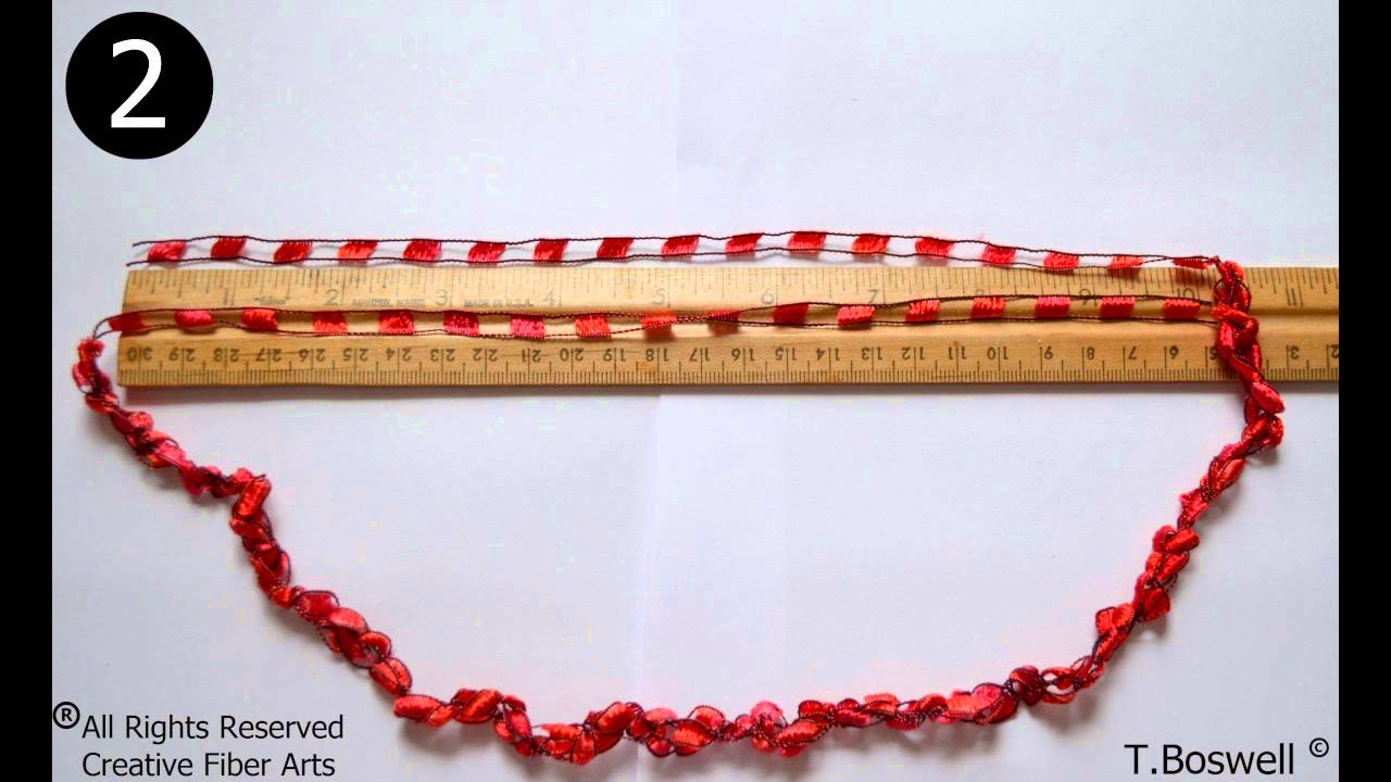 How To Crochet A Ladder Yarn Necklace W Creativefiberarts Com