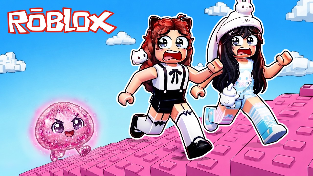 FUGINDO DE BOLINHOS DO MAL NO ROBLOX!