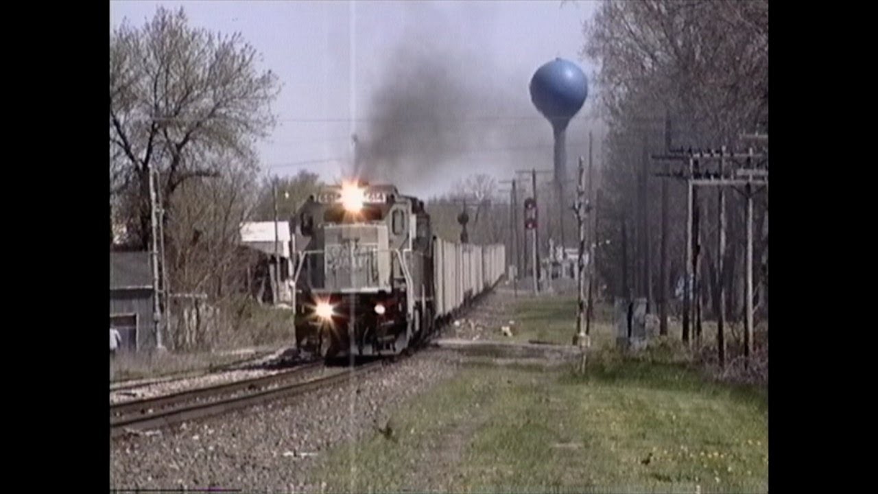 Conrail E8's on the Marion Branch C32 8's, New Power for BNSF Aug, 1996 to May, 1997