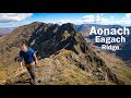 The narrowest ridge on mainland britain  the aonach eagach ridge