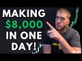 Making 8000 day trading small caps