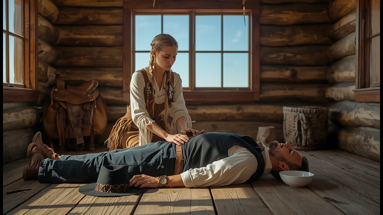 “She Dragged a Dying Outlaw Into Her Cabin… But at Sunrise,$5,000 Bounty Hunters Surrounded Her Home