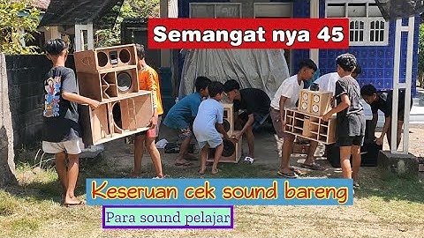Full suara super bening..!! grebeg bocah smp cek sound bareng