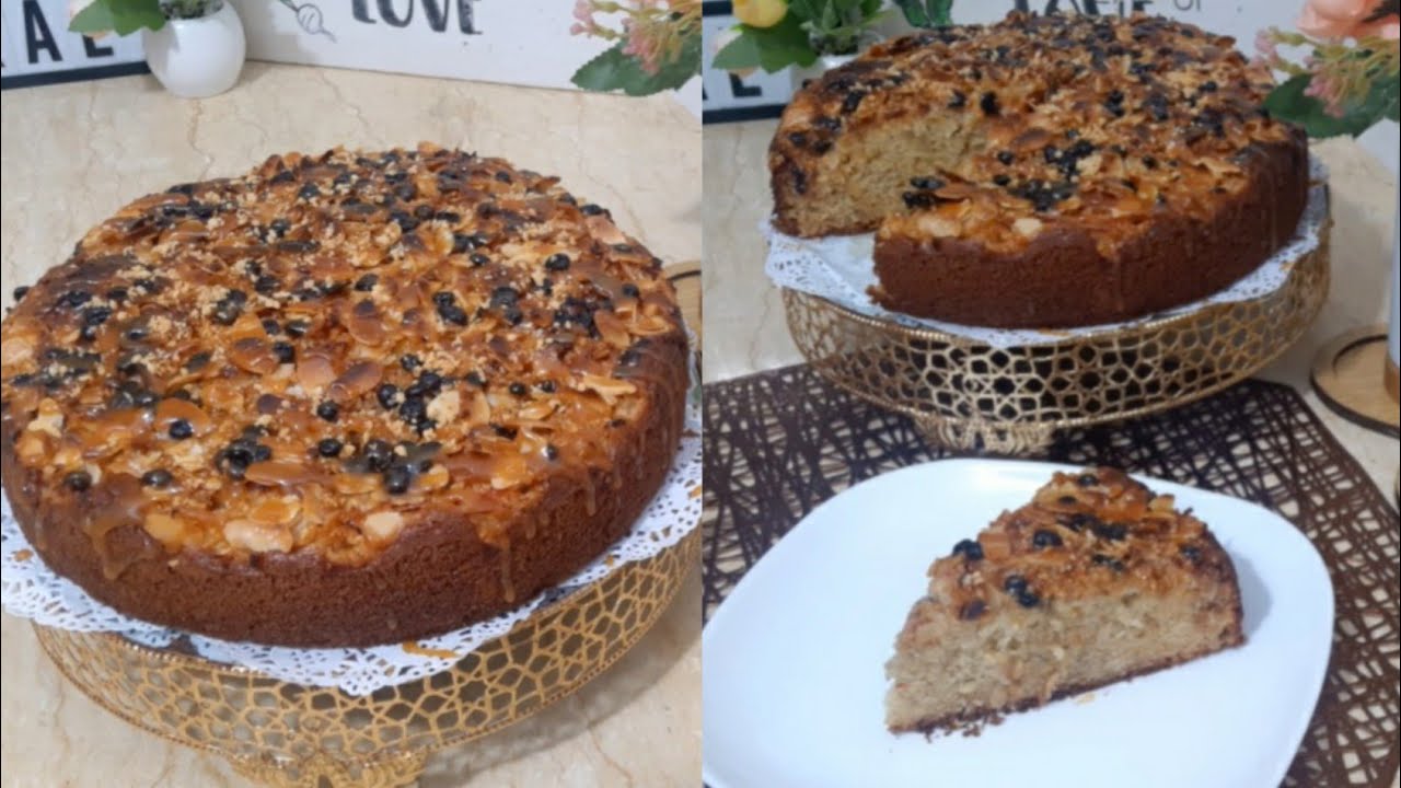 كيك بالتفاح واللوز 😍 Apple And Almond Cake