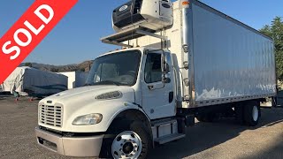 Stock# 8364  2017 Freightliner M2 24’  Reefer Box Truck   Non CDL (GVW 26,000)