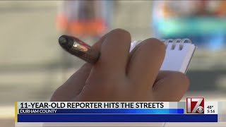 11-year-old reporter hits the streets