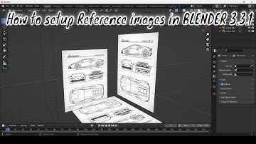 How to setup Reference images in BLENDER 3.3.1