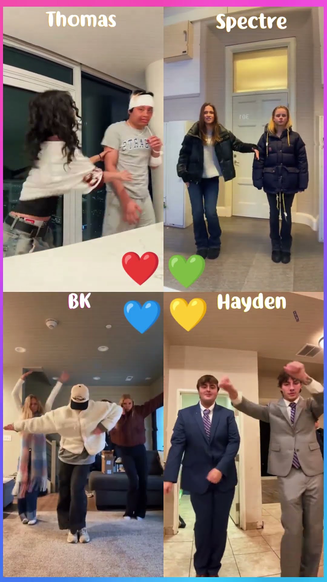 Thomas x Amelia x Spectre x BK x Hayden #shorts #dance #tiktok
