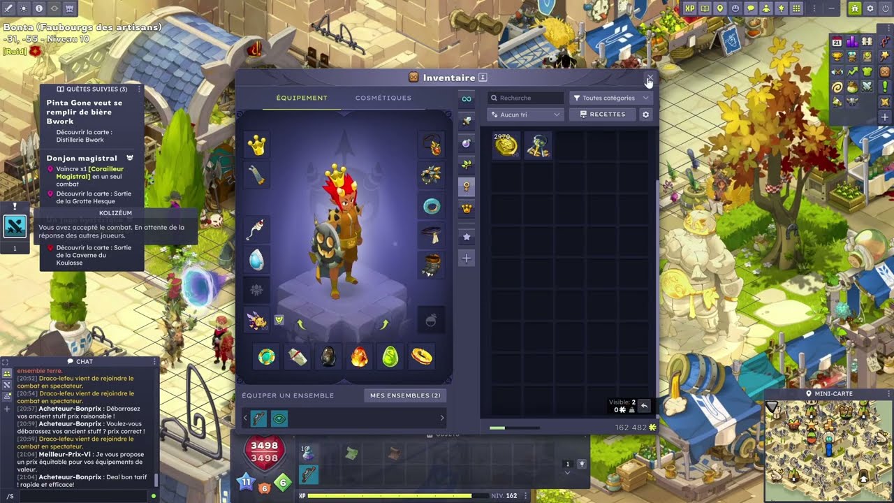 OSA EAU 160 ULTRA PUISSANT : BUILD OP + COMBAT EPIQUE (1 DEFAITE) [DOFUS]