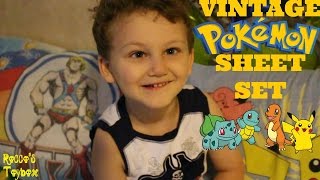 Vintage Pokemon Sheet Set So Cool!