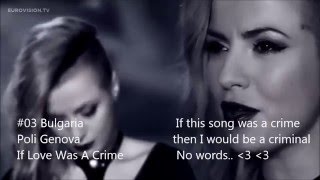 My Final Top 42 For Esc 2016 With Comments Before The Show