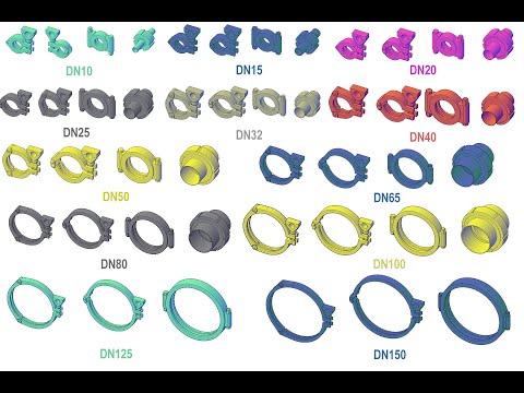 Python for Tri-clamp and coupling AutoCad Plant 3D