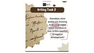 IELTS 5.0 band essay (socialize online vs f2f/ positive or negative development)