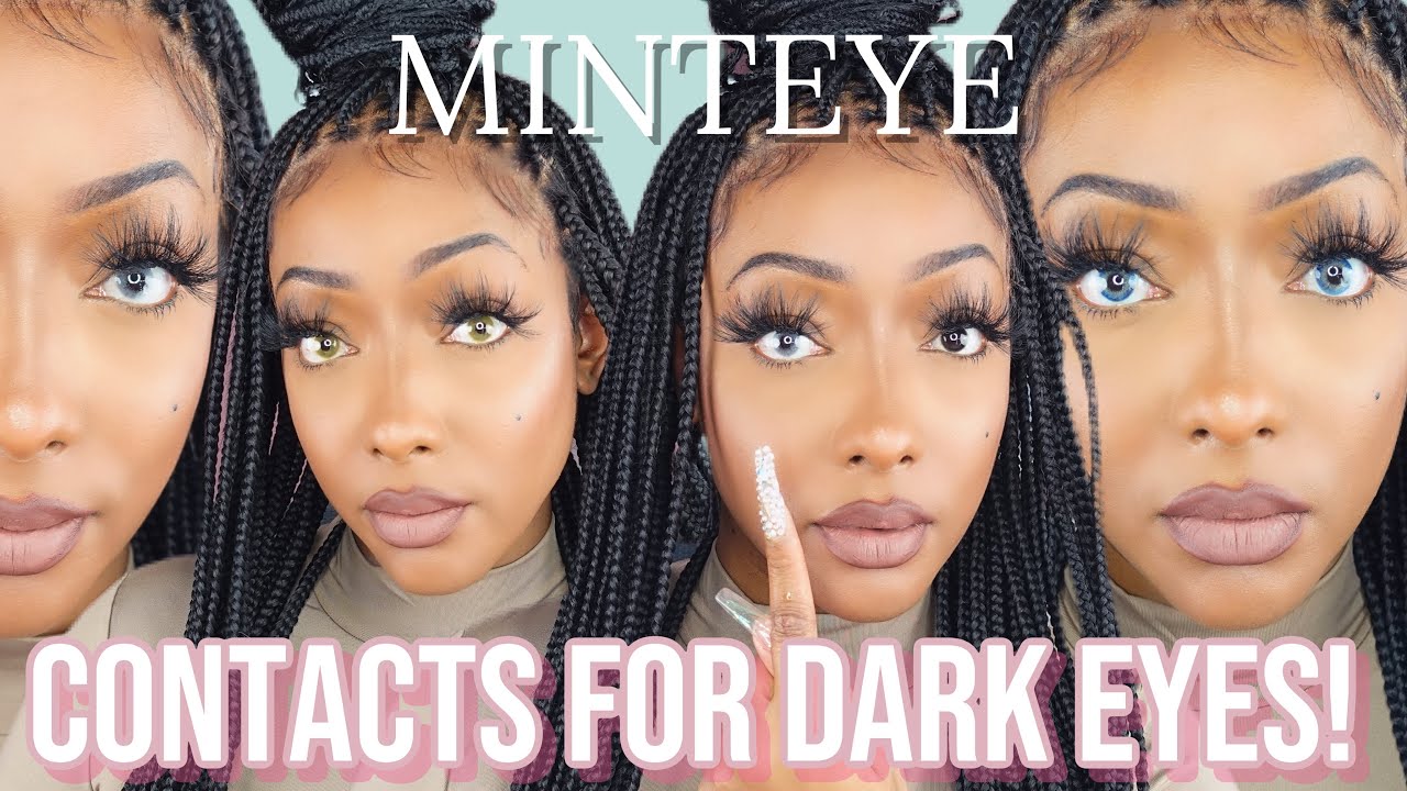 Try-On Haul Best Contacts For Dark Eyes|👀 + Tips On How Install & Remove | Ft. MINTEYE