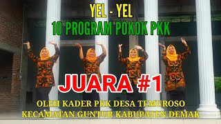 JUARA 1 | YEL YEL 10 PROGRAM POKOK PKK | KECAMATAN GUNTUR