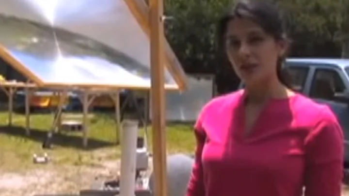 Fresnel Lens Cooking 60 second eggs Renewable Energy