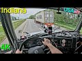 Pov truck driving usa 4k indiana trucking