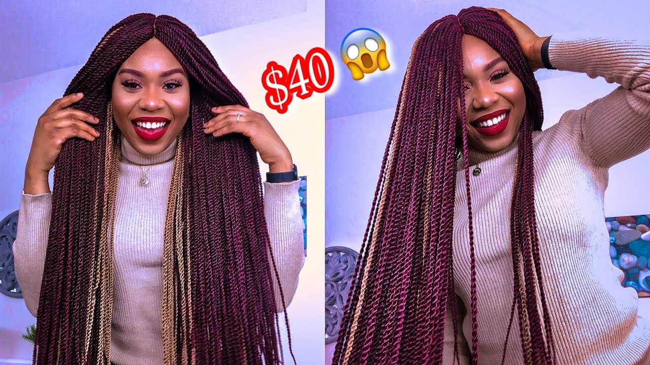 Long Braided Wig For 40 Affordable Braided Wig SamsBeauty YouTube