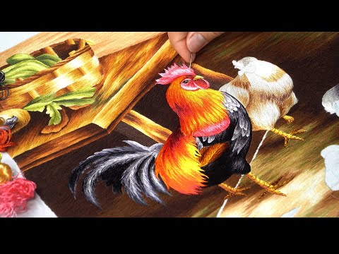 #02 Hand Embroidery: How to Embroidery Stitches, Cross Stitch | Embroidery Designs 01 - Part 2