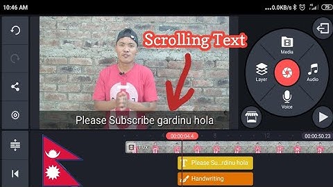 How To Add Moving Text In Video|| Kinemaster Tutorial