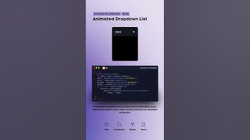 Animated DropDown Menus   #html#css#js#dropdown#menu