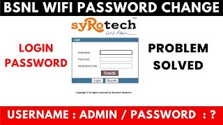 how to change wifi password | wifi ka password kaise change kare | Bsnl Ftth