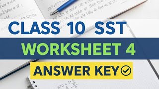 CLASS 10TH CEP WORKSHEET 4 SST(SOCIAL STUDIES) ANSWER KEY #PSEB#CEP #SST #2025 