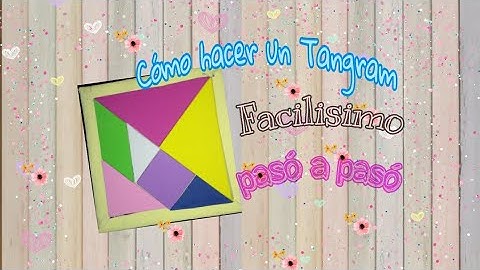 Cómo hacer un Tangram de fomi facíl!🔰| Manualidades.