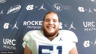 UNC Football DT Ray Vohasek Post-Practice Interview (8/18)
