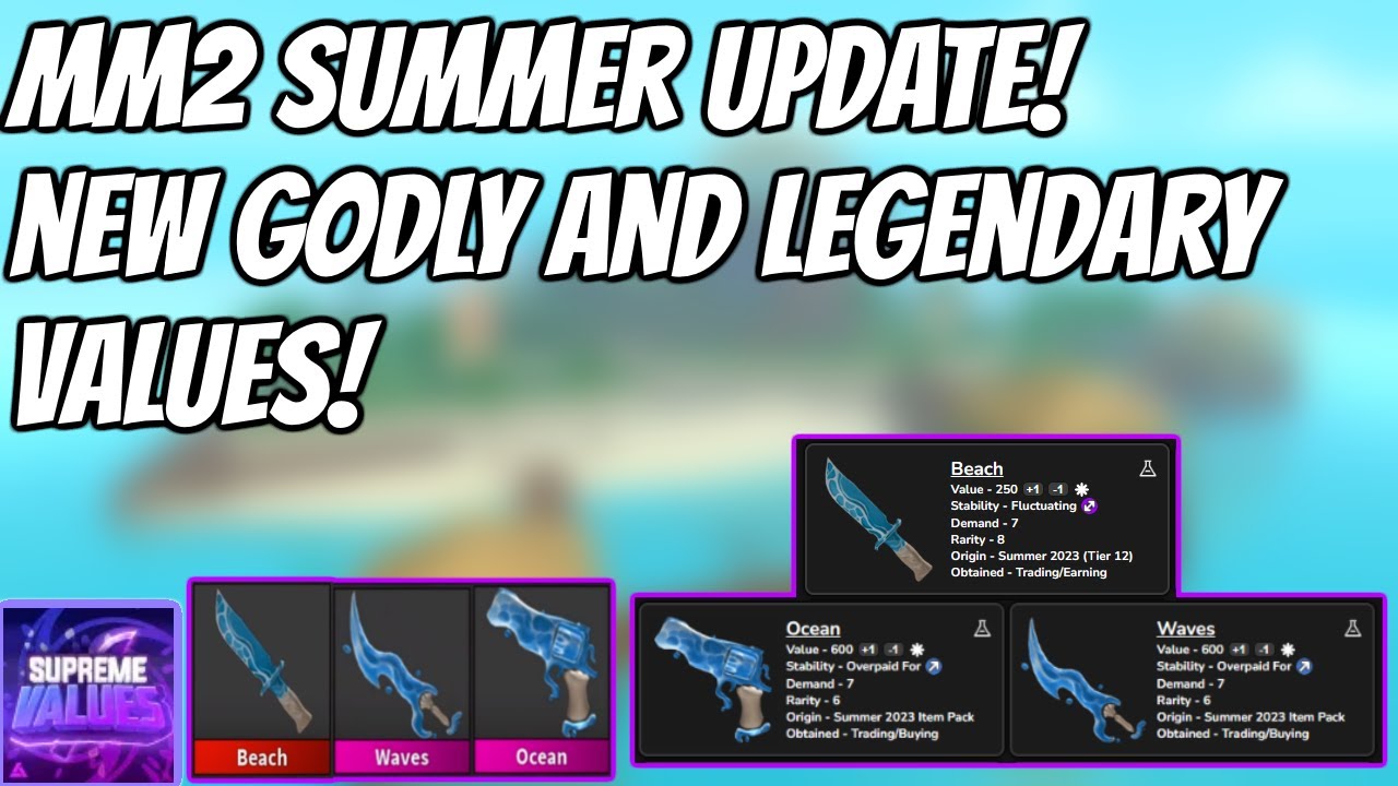 MM2 *NEW* SUMMER LEGENDARY & GODLY VALUES! Supreme Values Murder