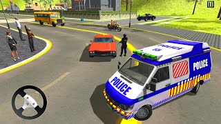Police Van Driving Simulator Game Android Gameplay screenshot 4