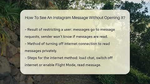 How To See An Instagram Message Without Opening It? - Everyday-Networking