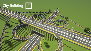 Minecraft City Building #3 II Highways II Minecraft Timelapse