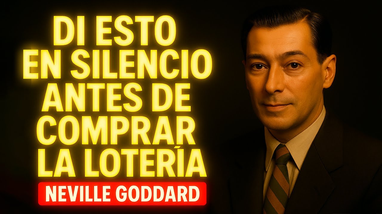 DI ESTO EN SILENCIO ANTES DE COMPRAR LA LOTERÍA | DISCURSO INSPIRADO EN NEVILLE GODDARD
