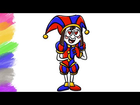 Видео: Как нарисовать ВЛЮБЛЕННУЮ ПОМНИ | Удивительный цифровой цирк | Draw Pomni The Amazing Digital Circus