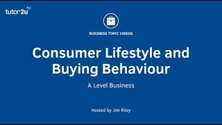 Consumer Lifestyle and Buying Behaviour