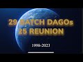 Documentary on silver jubilee celebration of 29 dagos batch