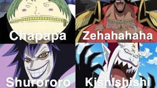Berbagai macam ketawa di  One Piece