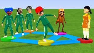 Scary Teacher 3D vs Squid Game Run Up Picture Puzzle Level Max Challenge screenshot 5
