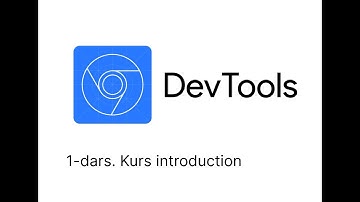 1-dars. Kurs introduction