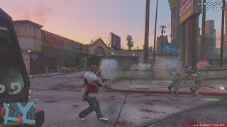 Grand Theft Auto V [Realistic Muzzle Flash And Smoke 2.1 Gameplay]