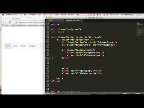 Bootstrap Complete Course #21 DROPdown MENUS Tutorial in Bootstrap