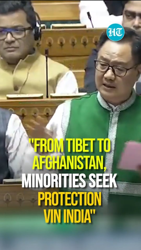 Kiren Rijiju Says Minorities From Abroad Choose India For Safety, Tells Opposition Not To…