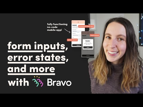 Form inputs, error states, and more with Bravo Studio