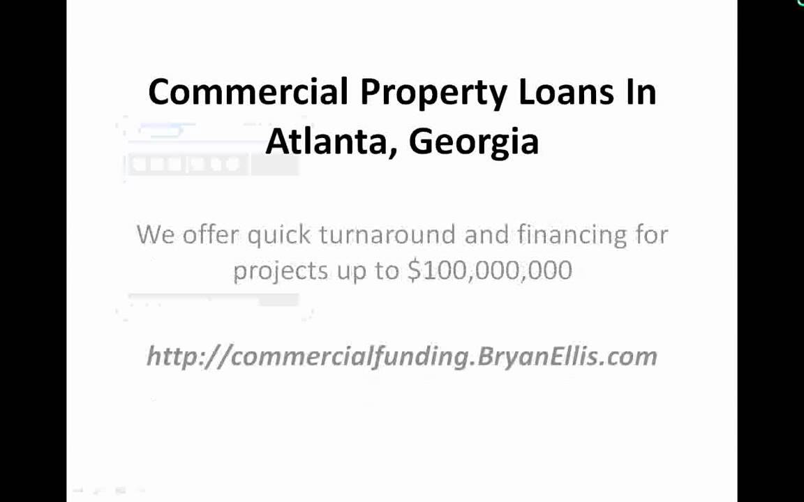 Atlanta Commercial Property Bridge Loans YouTube