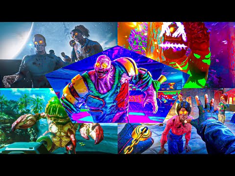 PLAYING EVERY SINGLE INFINITE WARFARE ZOMBIES MAP IN ONE VIDEO.