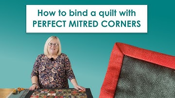 QUILT BINDING MADE EASY! 🟪 Get the perfect mitred corners on your quilt + learn invisible slip stich