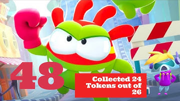 Om Nom: Run Mission 48 | Collected 24 Tokens out of 26 😎