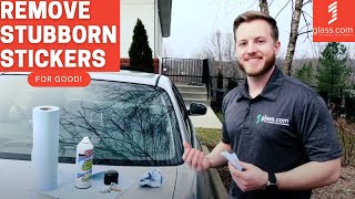 The Best Way to Remove Stickers from Auto Glass | Glass.com®