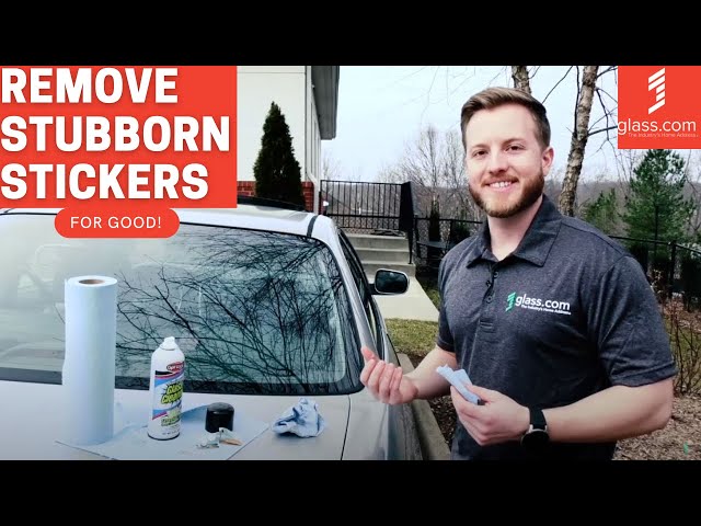 The Best Way to Remove Stickers from Auto Glass